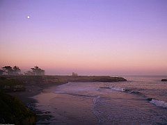 Santa Cruz Lighthouse at Sunset, Lighthouse State Beach, California